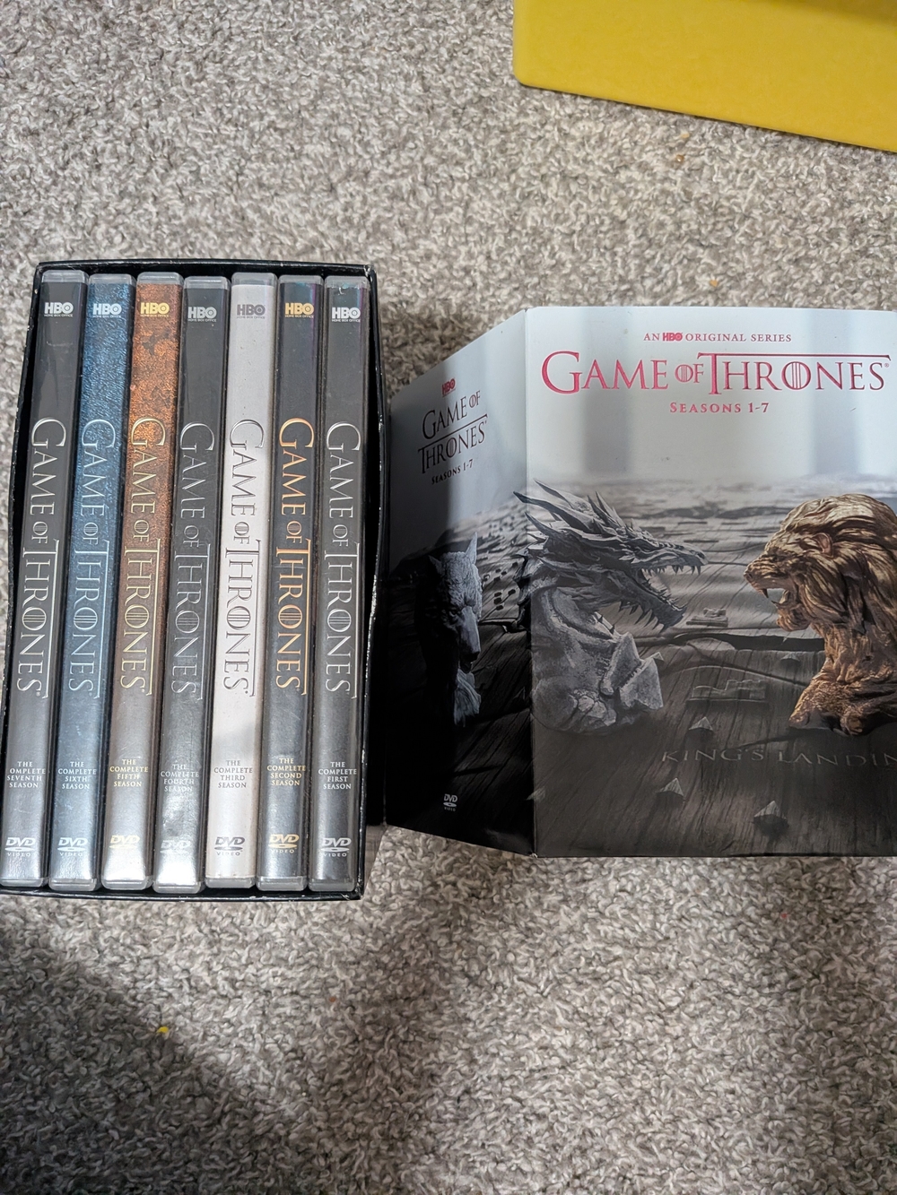 Game of Thrones Seasons 1-7 DVD Box Set - Black/Gray